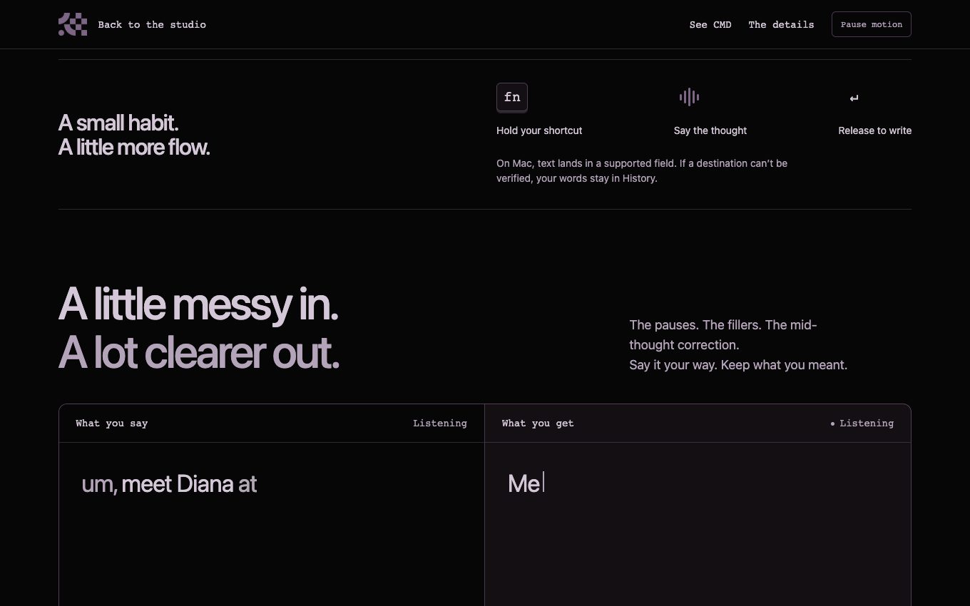 Second public-site view for mumbl
