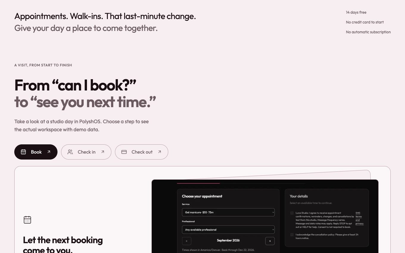 Second public-site view for polyshos